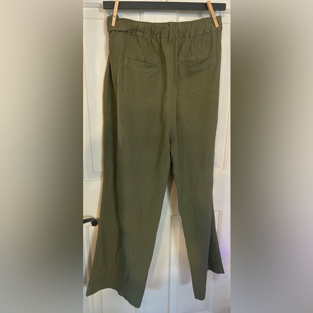 Torrid wide leg linen blend pants